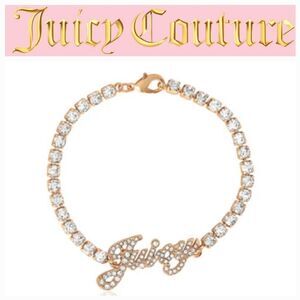 Juicy Couture Juicy Name Plate‎ Rhinestone Bracelet